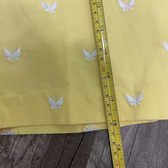 Talbots Petite Butterfly Chino Bermuda Shorts – Yellow, Size 6P - Picture 7 of 8